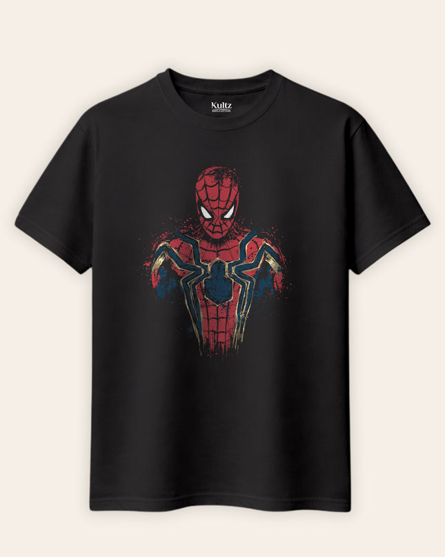 Comic Spider Hero Regular Fit T-Shirt For Men