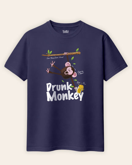 Drank Monkey Regular Fit T-Shirt For Men