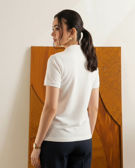 Kultz Essential Polo T-Shirt For Women - White