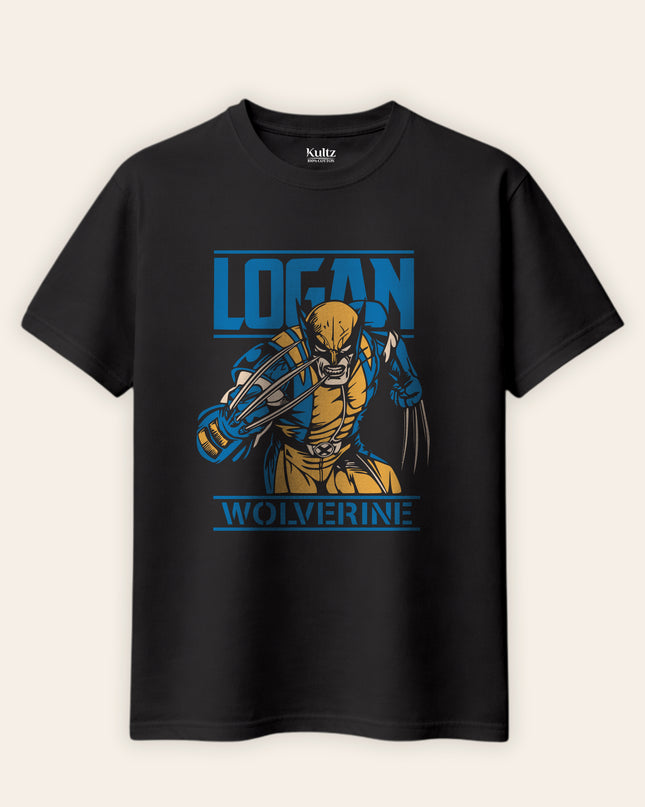 Logan Wolverine X-Men Regular Fit T-Shirt For Men