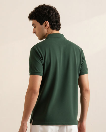 Kultz Essential Polo T-Shirt For Men - Dark Green