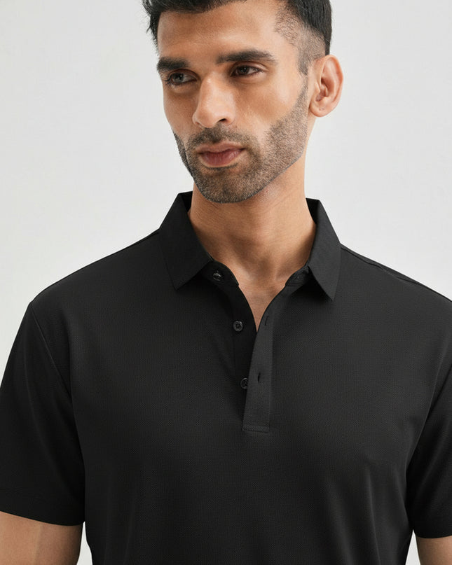 Kultz Essential Polo T-Shirt For Men - Black
