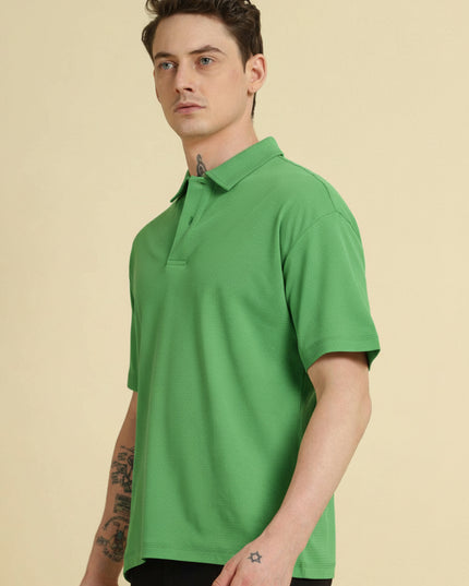 Kultz Essential Polo T-Shirt For Men - Parrot Green