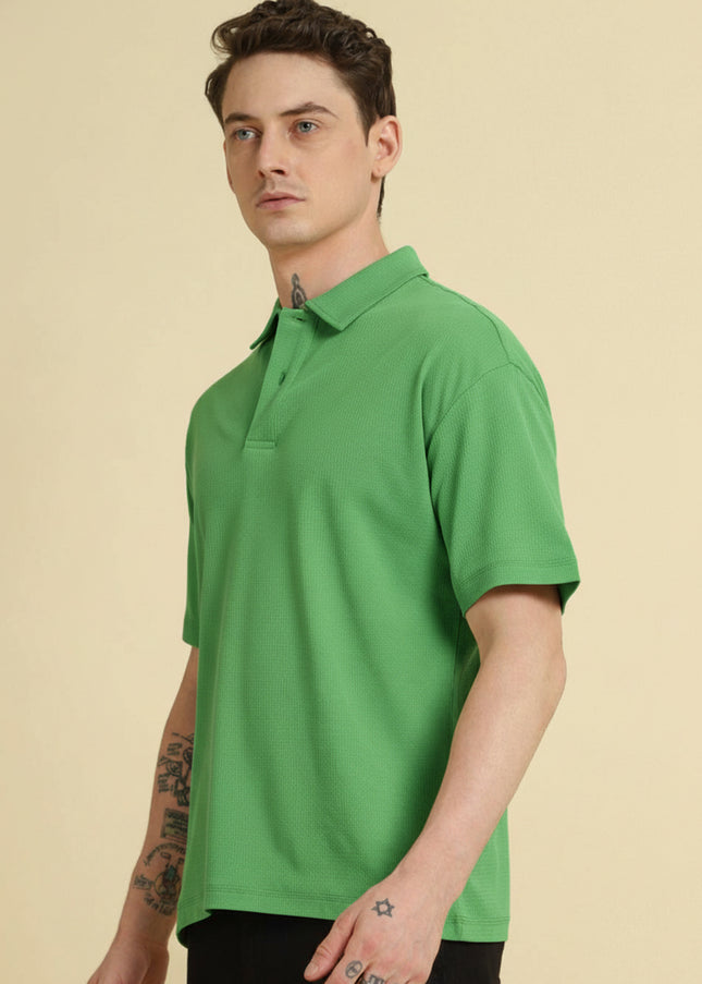 Kultz Essential Polo T-Shirt For Men - Parrot Green
