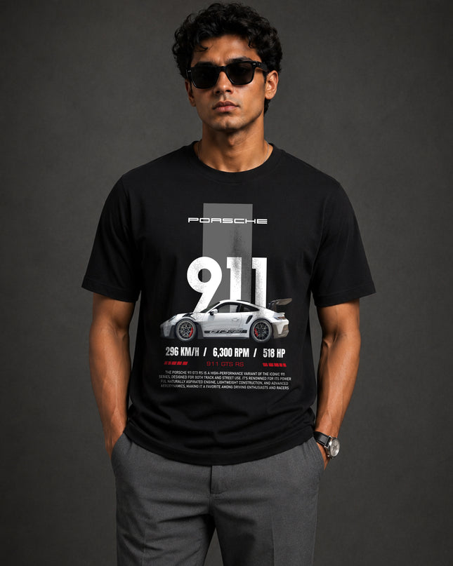 911 Regular Fit T-Shirt For Men