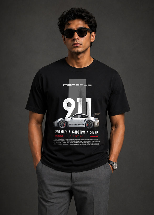 911 Regular Fit T-Shirt For Men