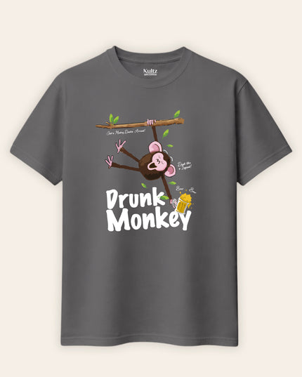 Drank Monkey Regular Fit T-Shirt For Men