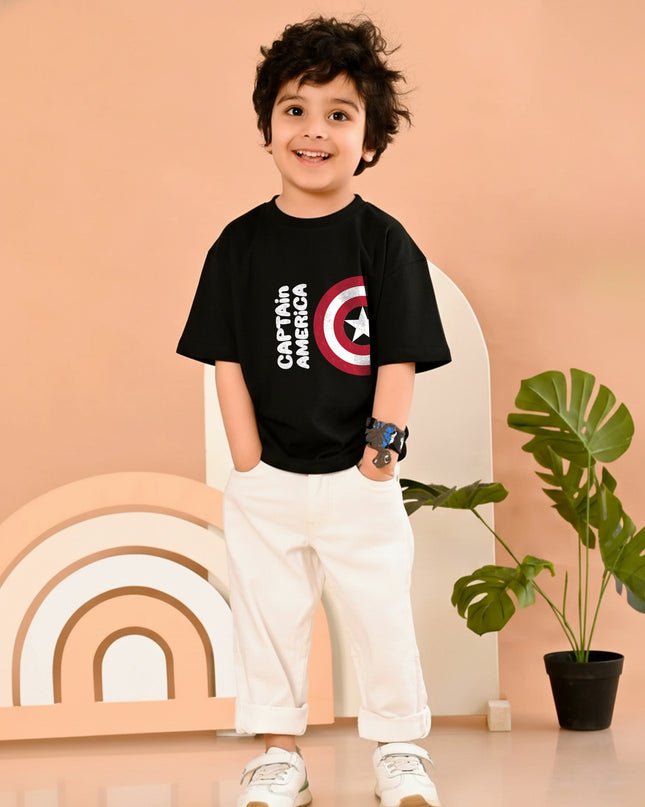 Everyday Regular Fit T-Shirt For Boy - Captain America Marvel