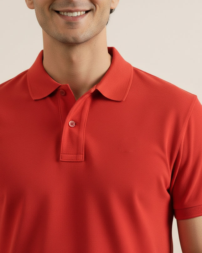 Kultz Essential Polo T-Shirt For Men - Red
