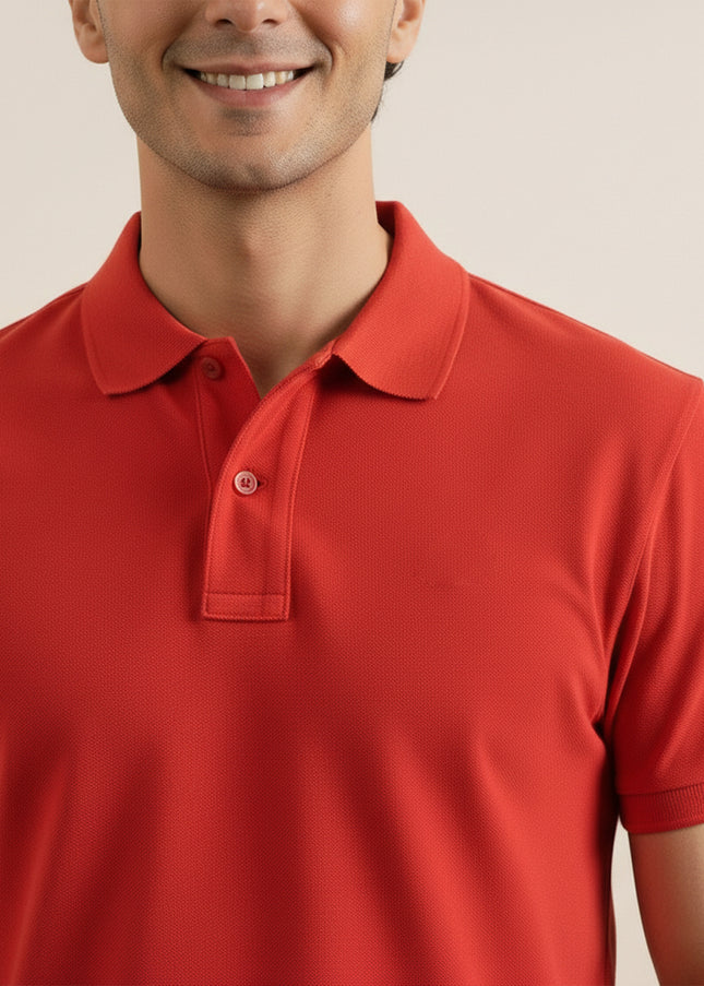 Kultz Essential Polo T-Shirt For Men - Red