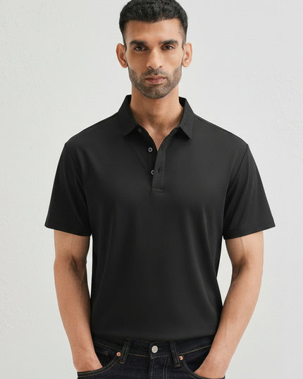 Kultz Essential Polo T-Shirt For Men - Black