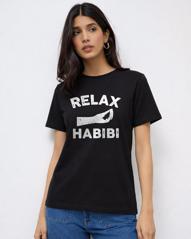 Relax Habibi Regular Fit T-Shirt For women