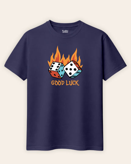 Good Luck Regular Fit T-Shirt For Men