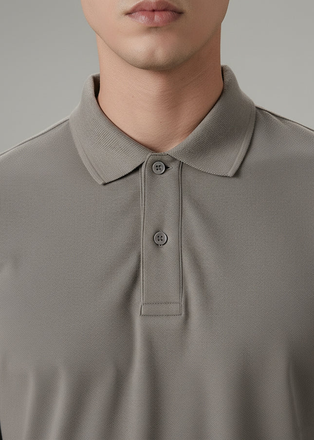 Kultz Essential Polo T-Shirt For Men - Hazel Grey