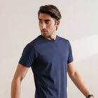 Basic Navy Blue Regular Fit T-Shirt For Men