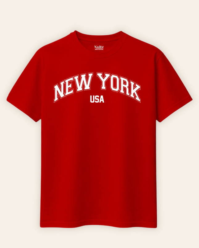New York Regular Fit T-Shirt For Men