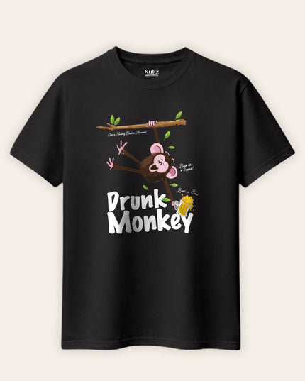 Drank Monkey Regular Fit T-Shirt For Men