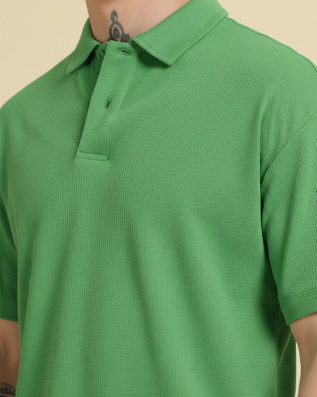 Kultz Essential Polo T-Shirt For Men - Parrot Green