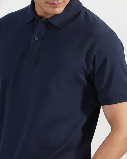 Kultz Essential Polo T-Shirt For Men - Navy Blue