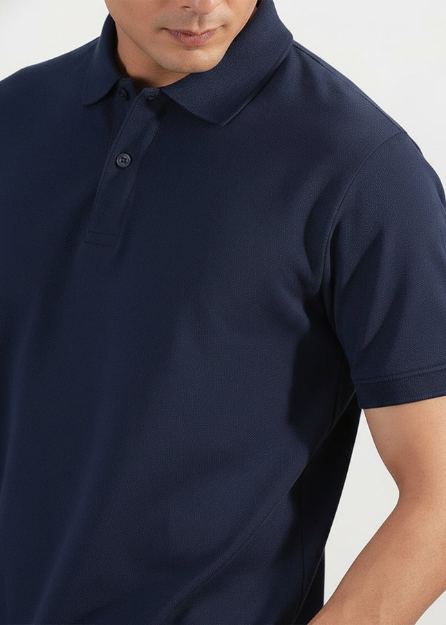 Kultz Essential Polo T-Shirt For Men - Navy Blue