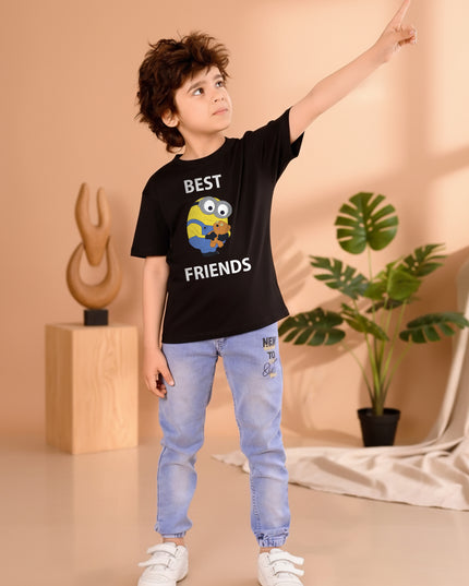 Everyday Regular Fit T-Shirt For Boy - Best Friends