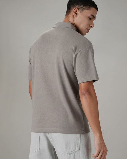 Kultz Essential Polo T-Shirt For Men - Hazel Grey