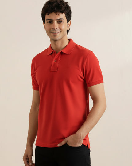 Kultz Essential Polo T-Shirt For Men - Red