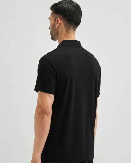 Kultz Essential Polo T-Shirt For Men - Black