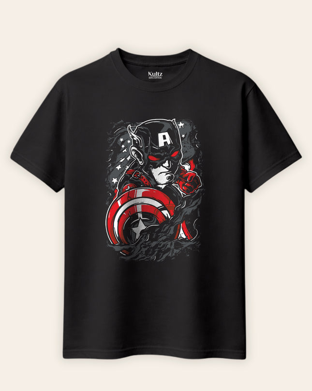 Captain America Avengers Regular Fit T-Shirt For Men