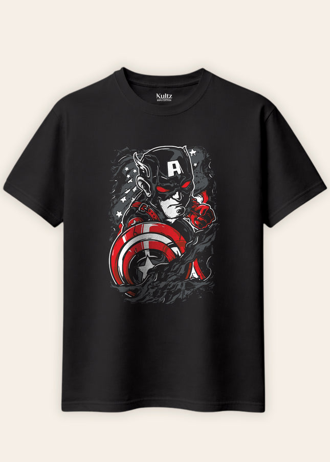 Captain America Avengers Regular Fit T-Shirt For Men