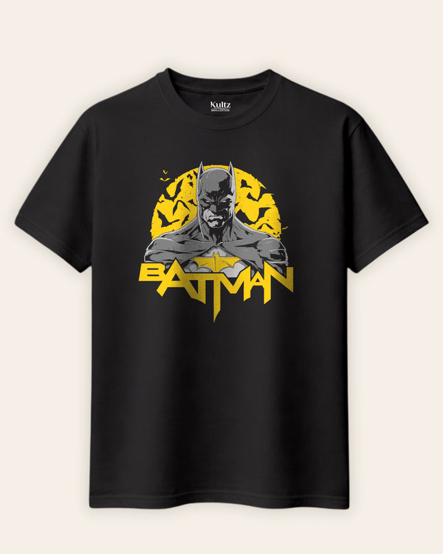 Batman Moonlight Hero Regular Fit T-Shirt For Men